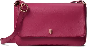 Tommy Hilfiger Beth II Flap Crossbody Saffiano PVC Italian Wine One Size