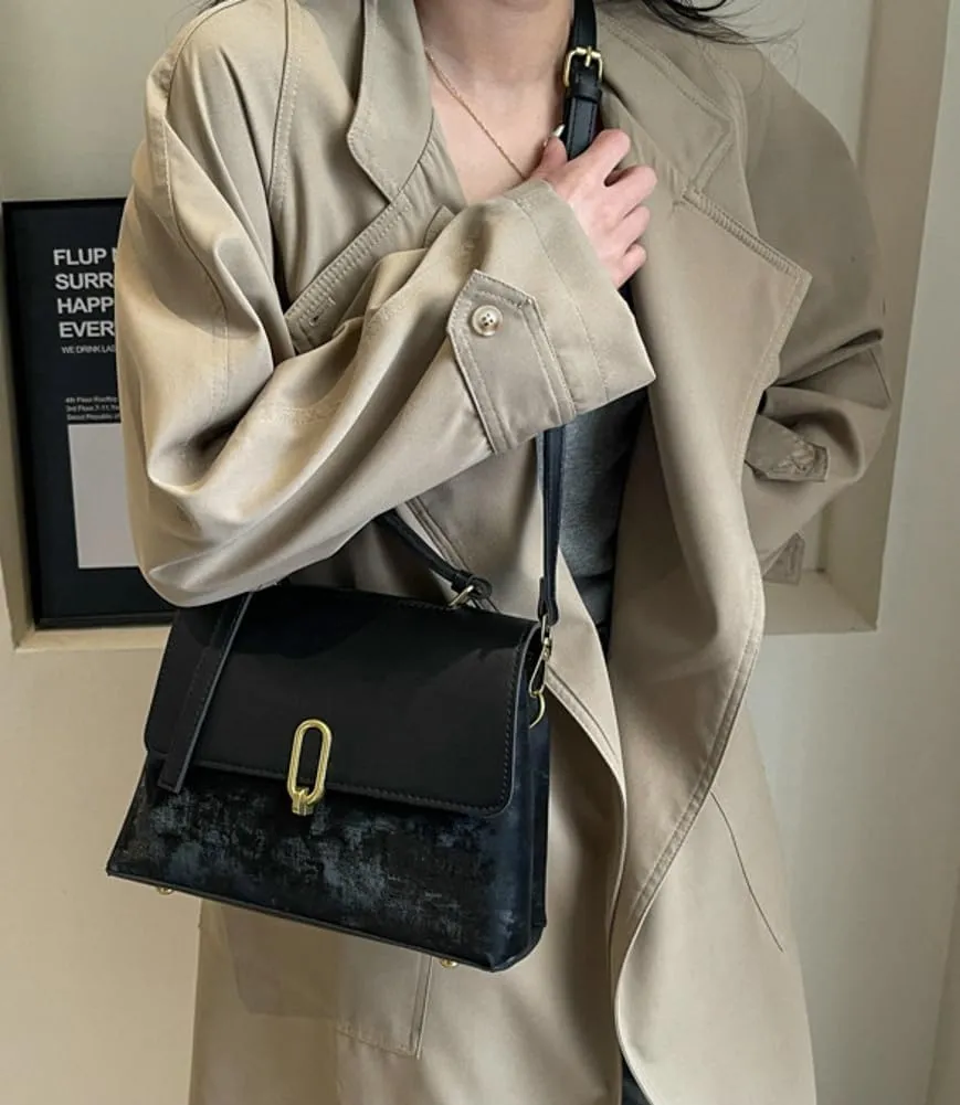 Top Handle Satchel Bag for Women Tote Bag Suede Designer Crossbody Purse Vegan Leather Shoulder Handbag Purse