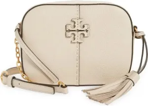 Tory Burch Women's Brie Pebbled Leather Mcgraw Crossbody Handbag
