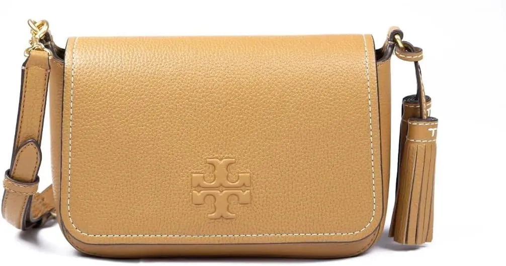 Tory Burch Women's Pebbled Leather Thea Flap Crossbody Shoulder Bag