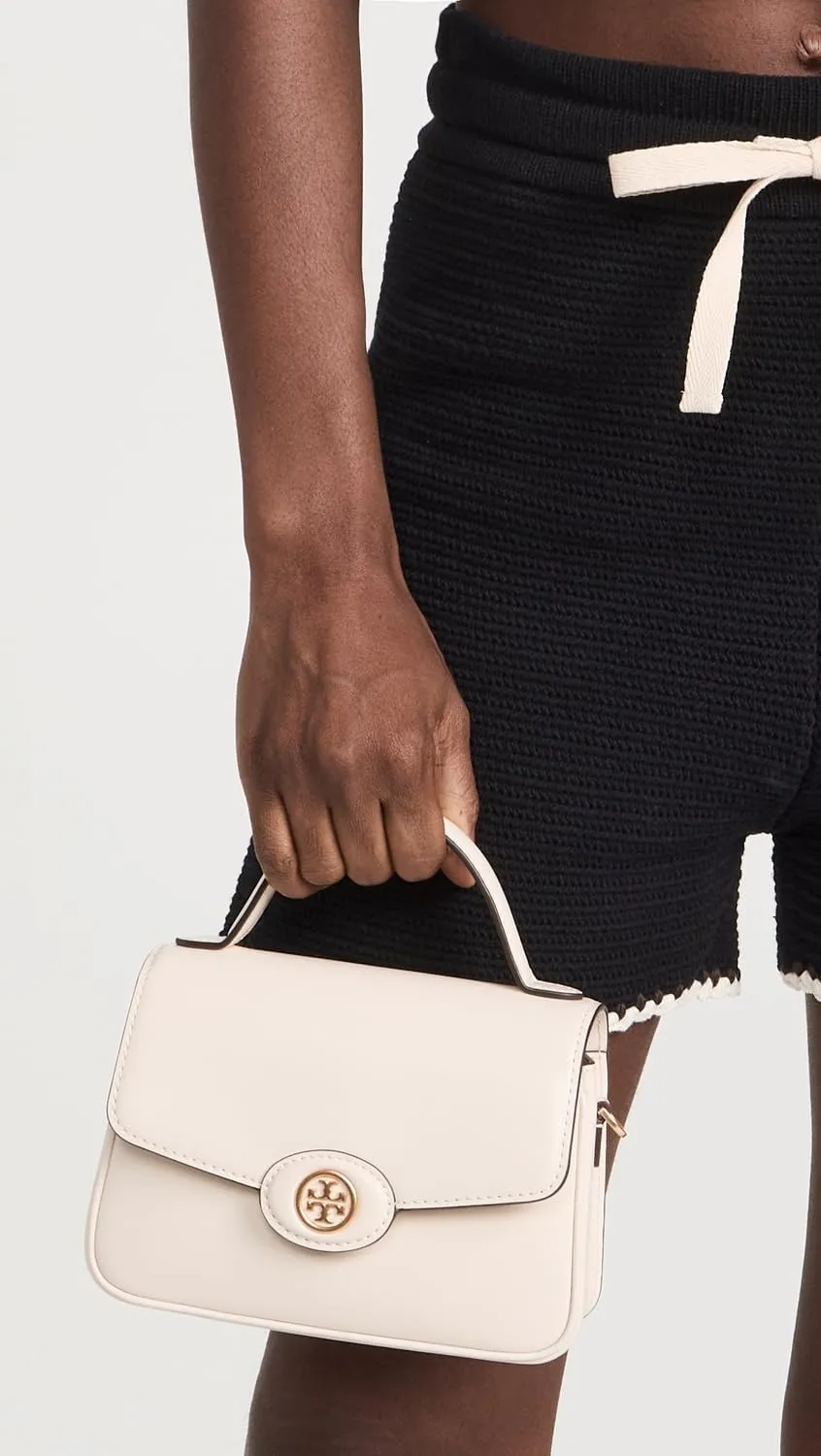 Tory Burch Women's Robinson Spazzolato Small Top Handle Bag
