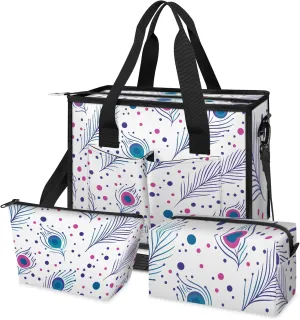 Tote Satchel Bag Set 3PCS for Women,Travel Shoulder Bag Handbag and Wallet Daily Use01