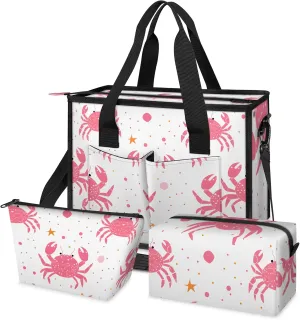 Tote Satchel Bag Set 3PCS for Women,Travel Shoulder Bag Handbag and Wallet Daily Use05