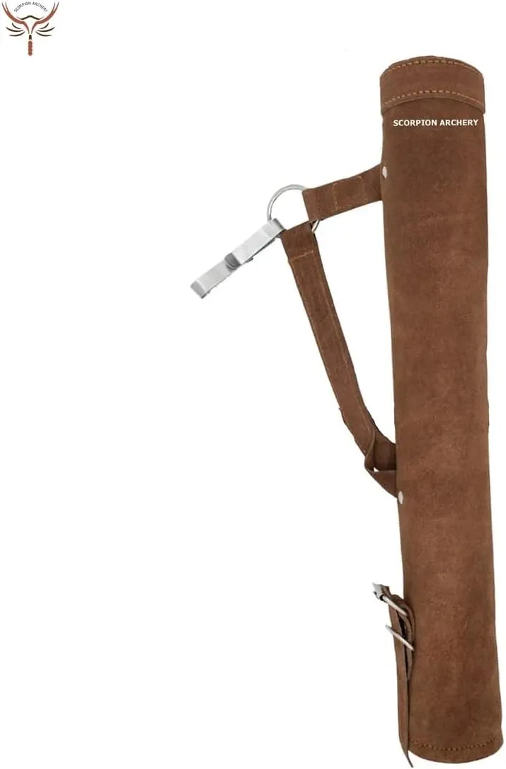 Traditional Back Quiver Bow Arrow Holder Handmade Leather Quiver Lightweight & Comfortable Gift for him Aniversary Gift