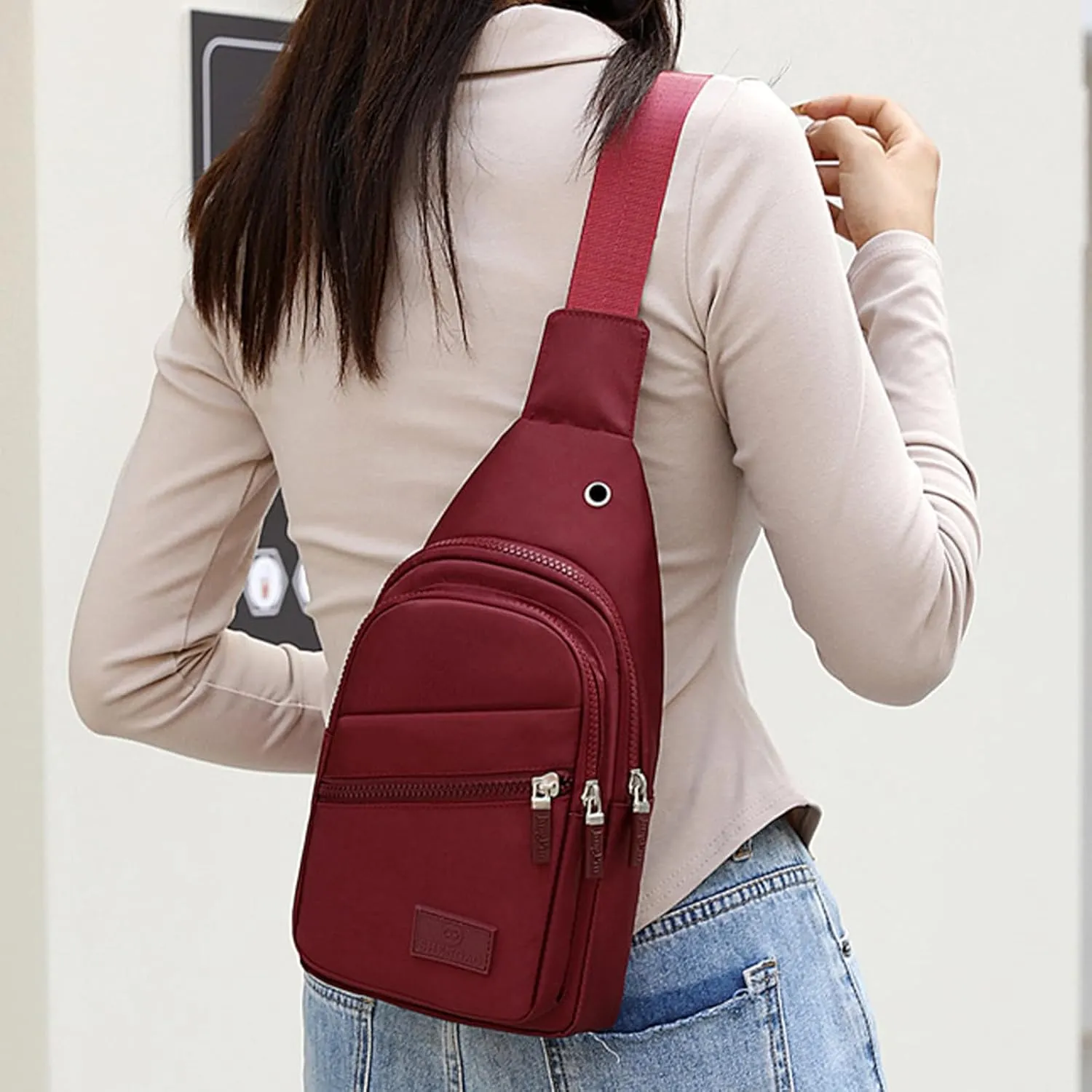 Travel Chest Bags for Men Women Strap Bag Crossbody Bag Strap Hiking Multipurpose Crossbody Chest Bag Sling Bag