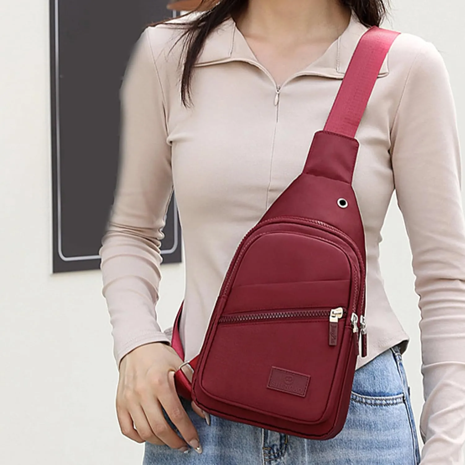 Travel Chest Bags for Men Women Strap Bag Crossbody Bag Strap Hiking Multipurpose Crossbody Chest Bag Sling Bag