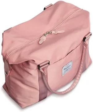 Travel Duffel Bag,Sports Tote Gym Bag,Shoulder Weekender Overnight Bag for Women with Pink, Large