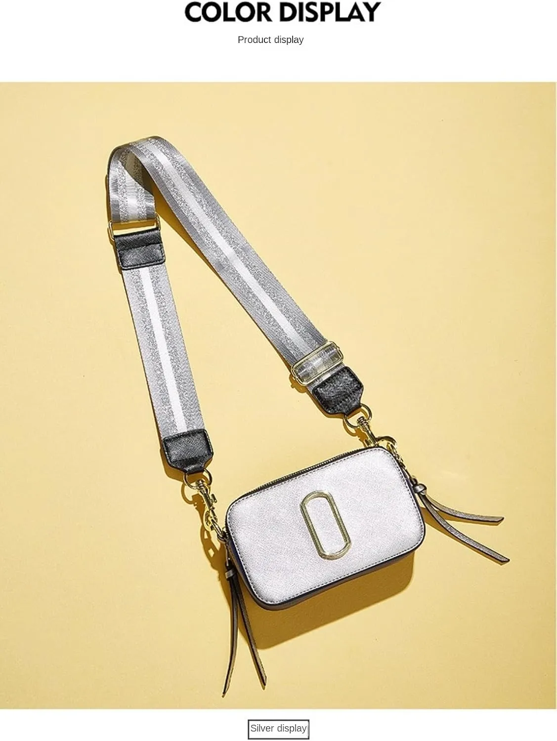 Trendy 2025 Snapshot Crossbody Bag for Women - Small Thick Strap Multi-Functional Clutch & Shoulder Bag Purse, Beige