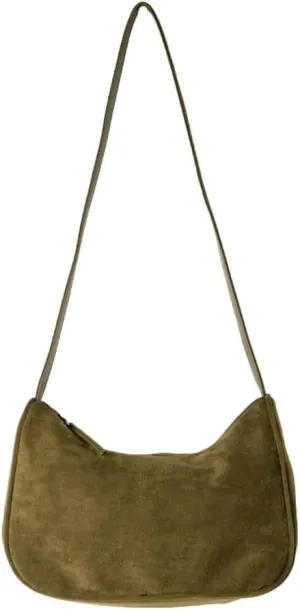 Trendy Crossbody Bags for Women 2024 Vintage Purse Casual Suede Bag Black Shoulder Bag Slouchy Bag Tote Bag for Women