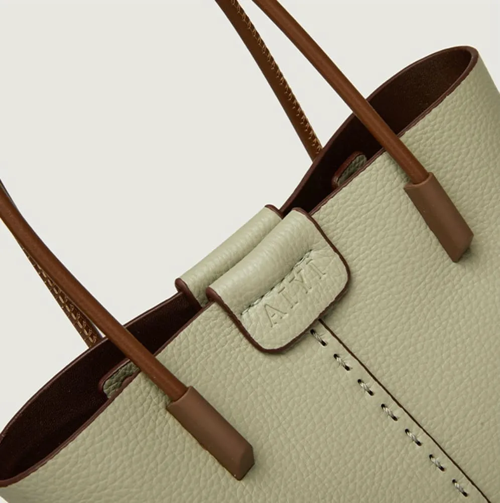 Trendy Vegan Leather Tote Bags for Women Small Bucket Shoulder Crossbody Purse Work Handbag Satchel with Pouch
