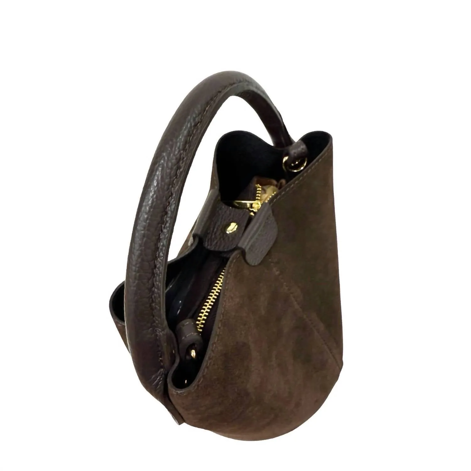 Two Amicis - Women Suede Bucket Bag