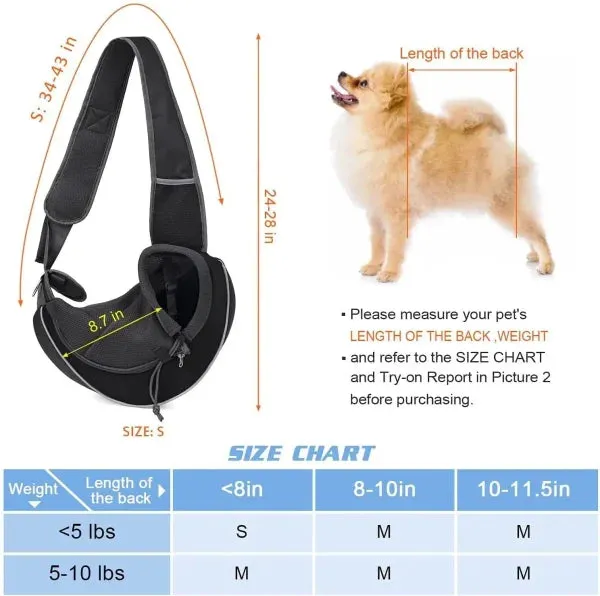 Ultimate Portable Crossbody Pet Carrier for Dogs and Cats