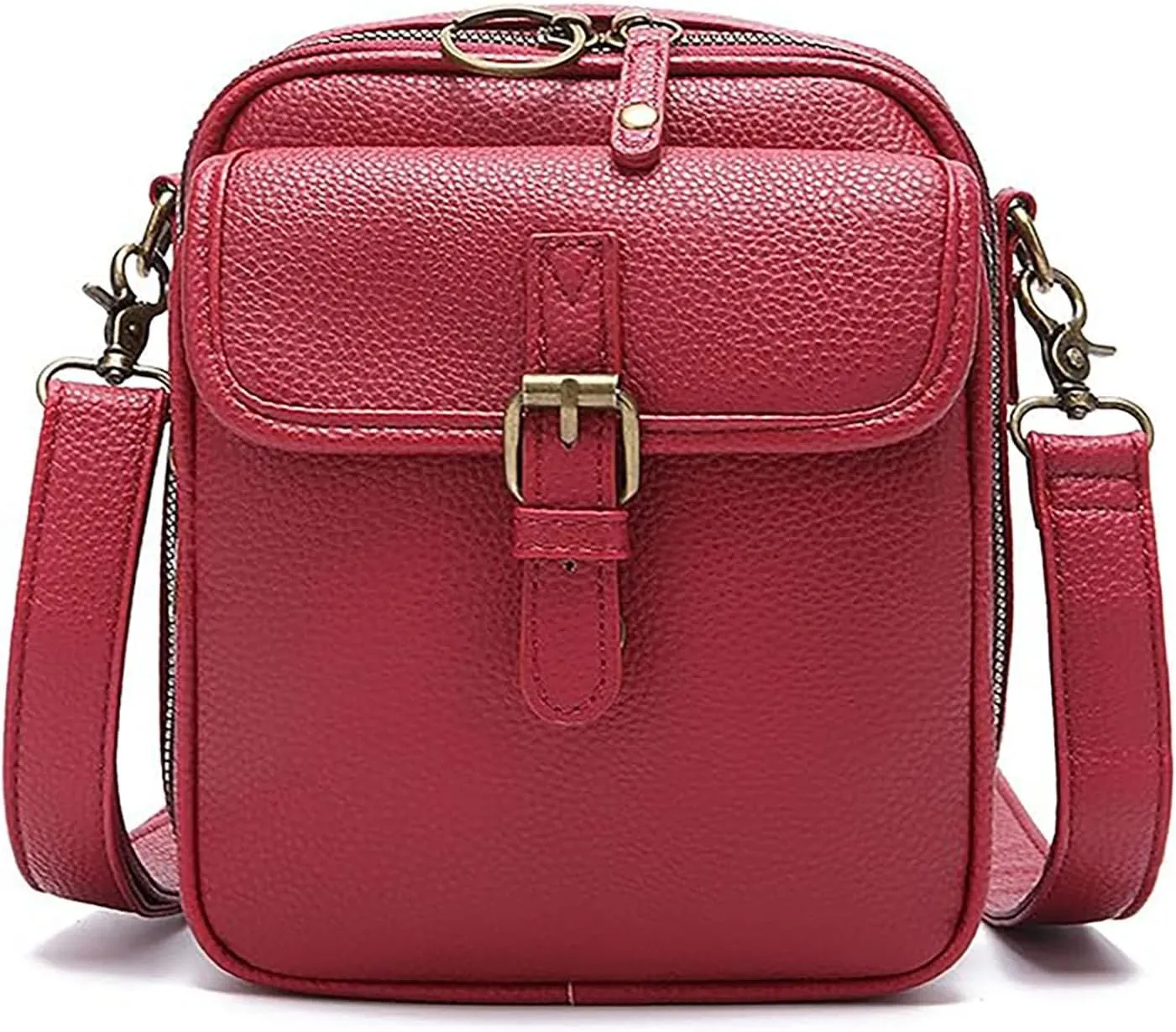 Urvashi Crossbody Anti Theft Leather Bag, Tojoyride Crossbody Leather Bag, Multi-Slot Multifunctional Large Capacity Bags