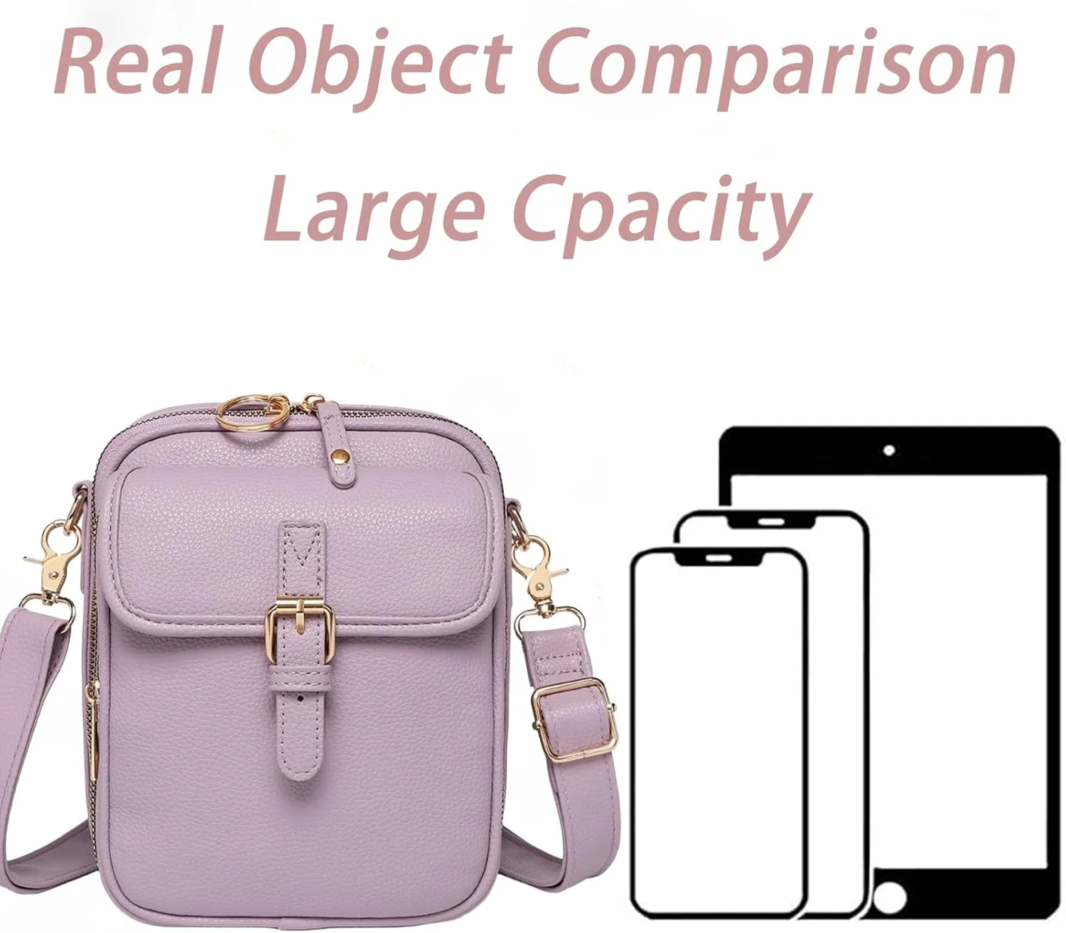 Urvashi Crossbody Leather Bag,Urvashi Crossbody Bag,Anti Theft Shoulder Bags,Large Capacity with 10 Card Slots