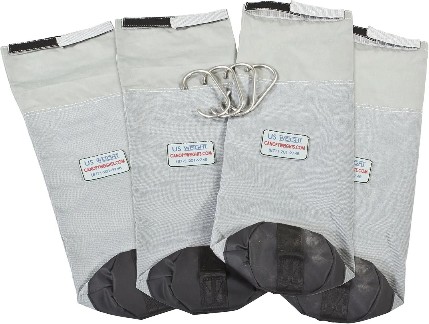 USW US Weight Canopy Weight Bags Secure Tents, Canopies, and Umbrellas at Outdoor Events , Light grey, 18 x 1.75