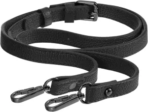 uxcell Purse Strap, Crossbody Strap Leather Adjustable Replacement Shoulder Strap for Women's Crossbody Handbags Bag, 0.6" Wide, 41-51" Long (Black)