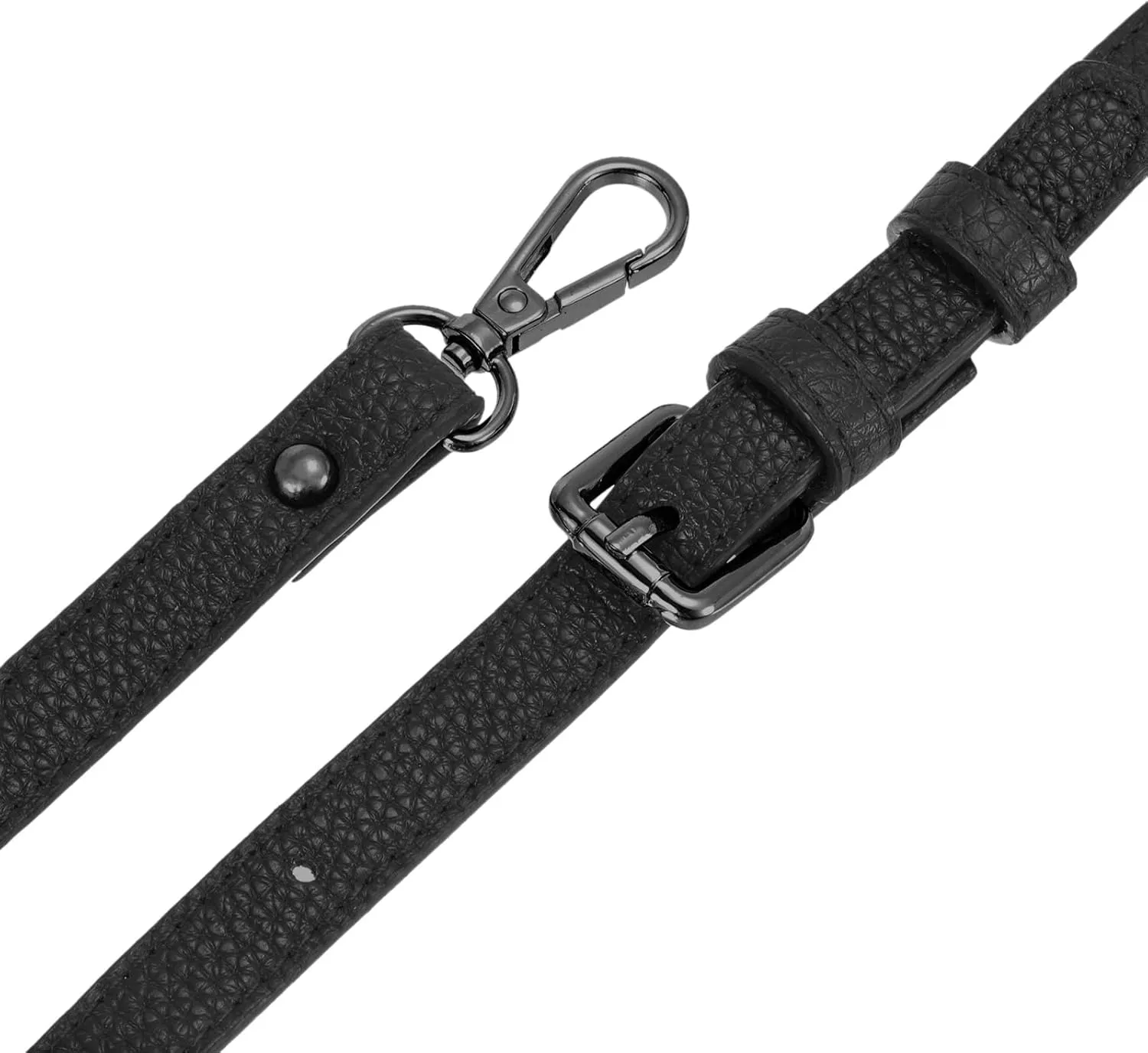 uxcell Purse Strap, Crossbody Strap Leather Adjustable Replacement Shoulder Strap for Women's Crossbody Handbags Bag, 0.6" Wide, 41-51" Long (Black)