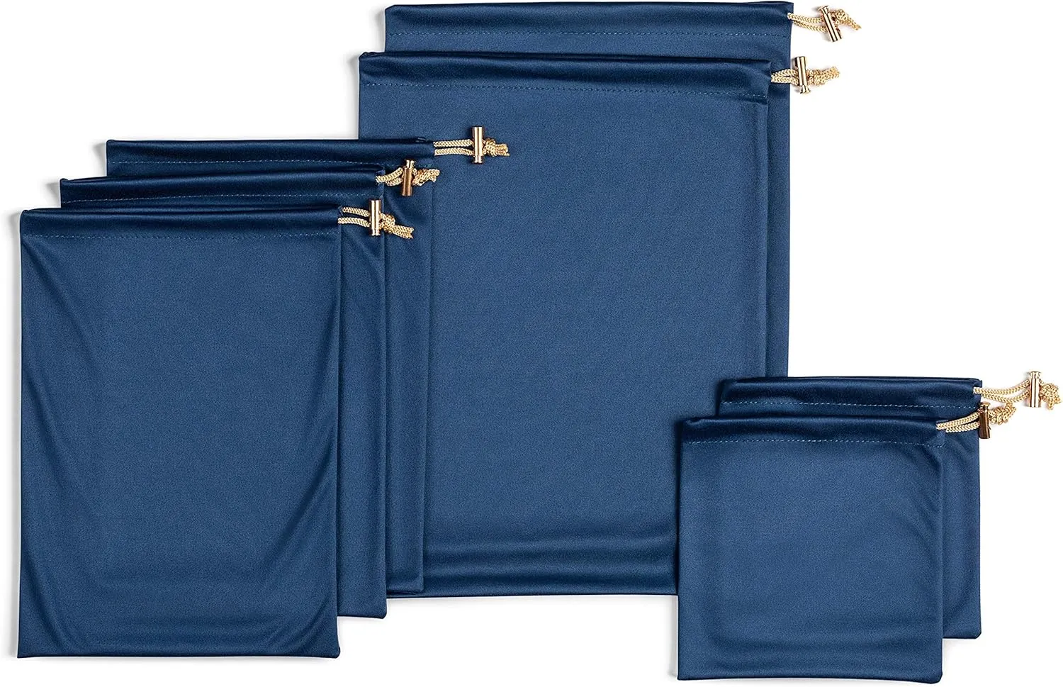 Valante Set of Adult Game Toys Microfiber Drawstring Storage Bags (3 size set)