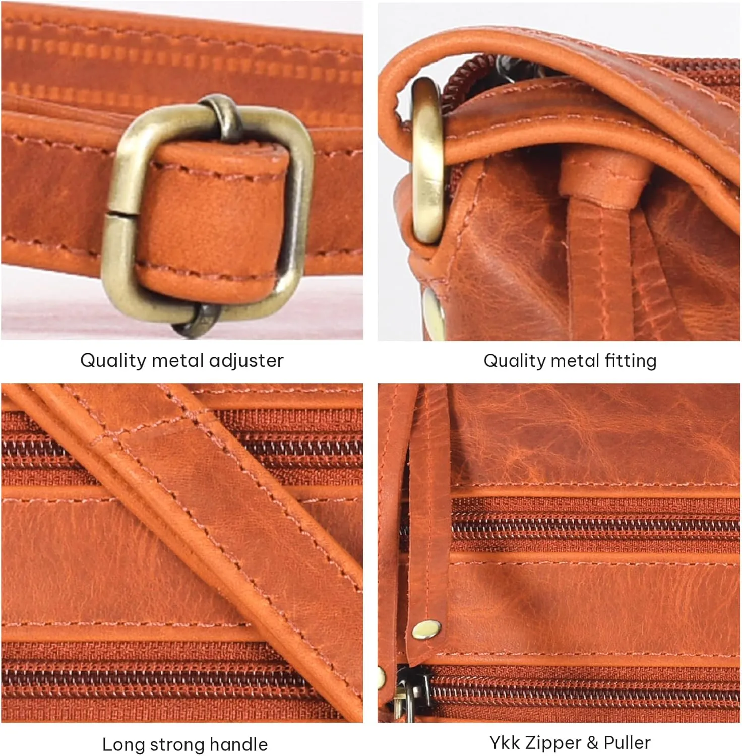 VALENCHI Women's Crossbody Handbags - Premium Leather Bags for Women - Everyday Purse with Adjustable Strap - Ladies Bag