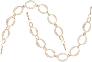 VALICLUD Bag Chain Bag Bag Short Purse Strap Chain Bag Strap Shoulder Strap Short Bag Strap Zinc Alloy Beige
