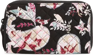 Vera Bradley Women's Cotton Deluxe Travel Wallet with RFID Protection Accessory, Botanical Paisley, One Size