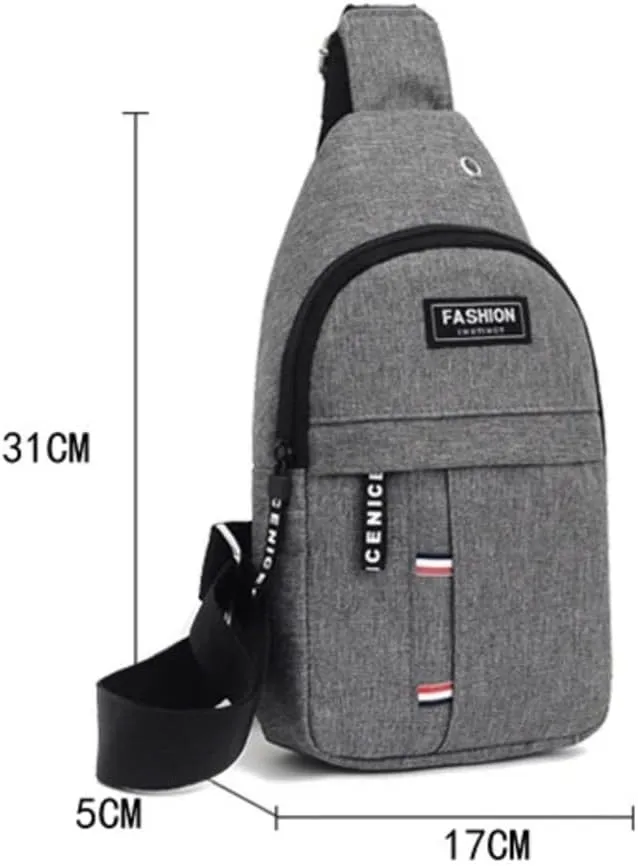 Versatile Sling Backpack & Crossbody Bag with Multiple Pockets – Perfect for Travel, Hiking & Everyday Use (Black)