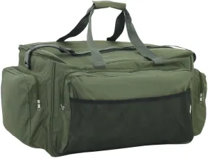 vidaXL Fishing Bag, Tackle Bag with Carry Handle, Fly Fishing Bag, Gear Bag for Hiking Travel Trekking Biking, Waterproof Dark Green Oxford Fabric