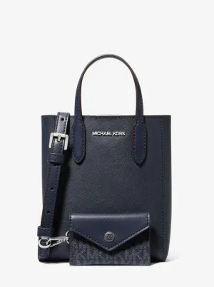 Vincent Extra-Small Saffiano Leather Crossbody Bag With Card Case
