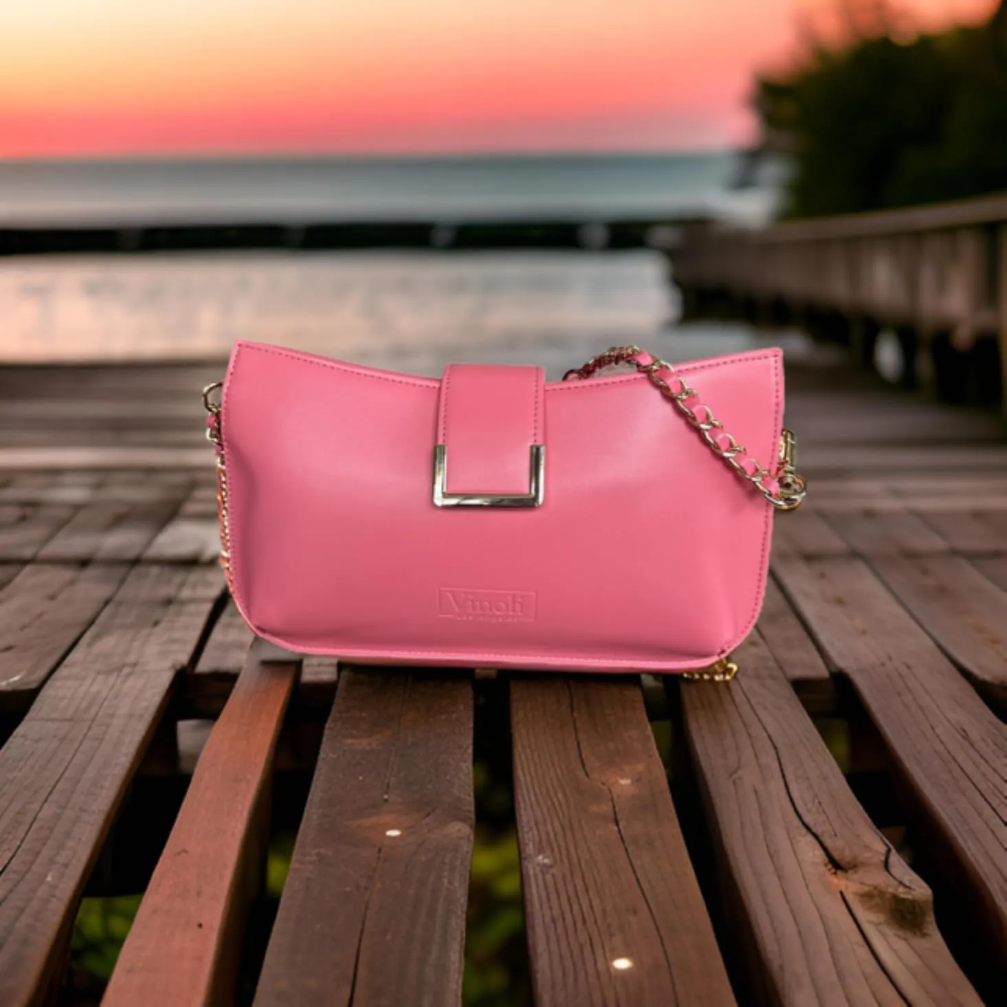 Vinoli Valentine Shoulder Handbags For Women, Designer Handags for Spring & Summer, Evening Wear Purse, Vegan Leather