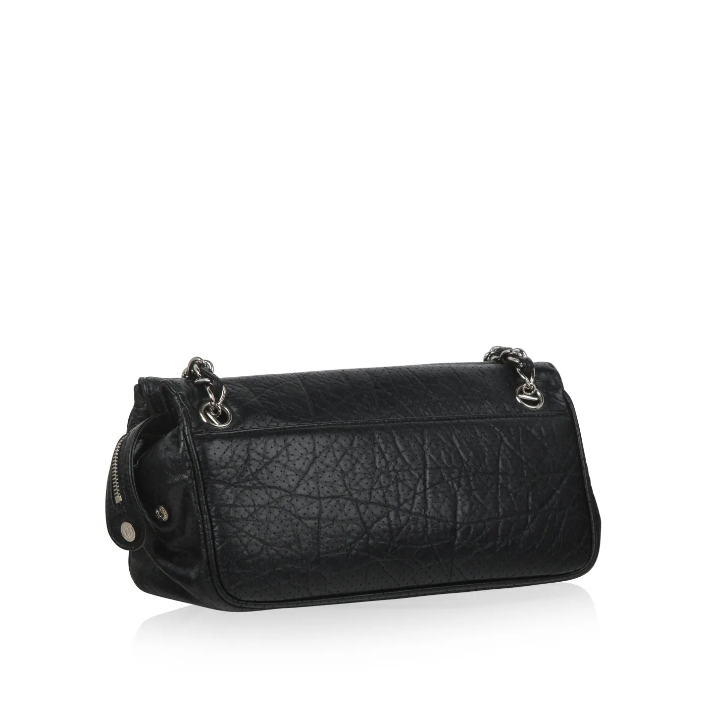 Vintage Perforated Shoulder Bag