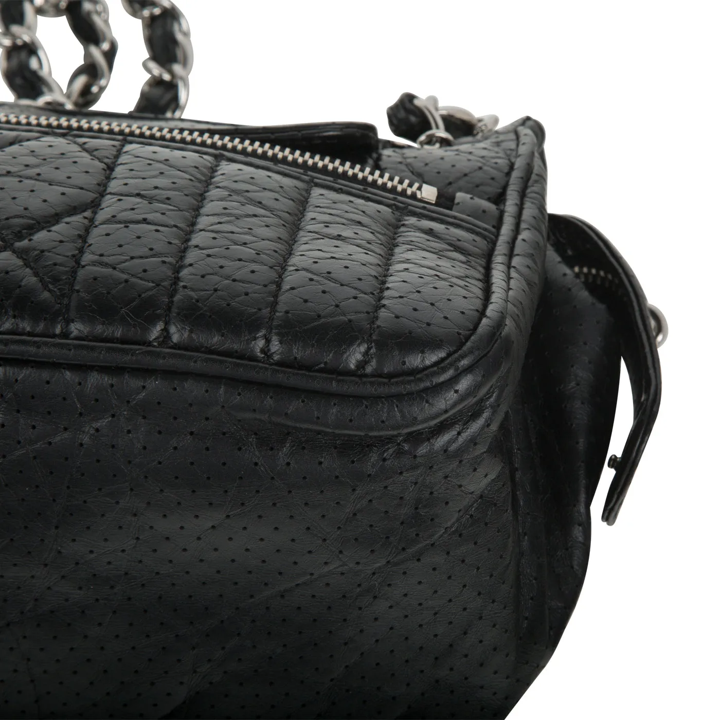 Vintage Perforated Shoulder Bag