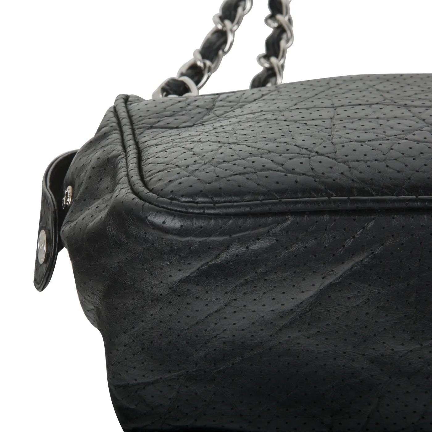 Vintage Perforated Shoulder Bag