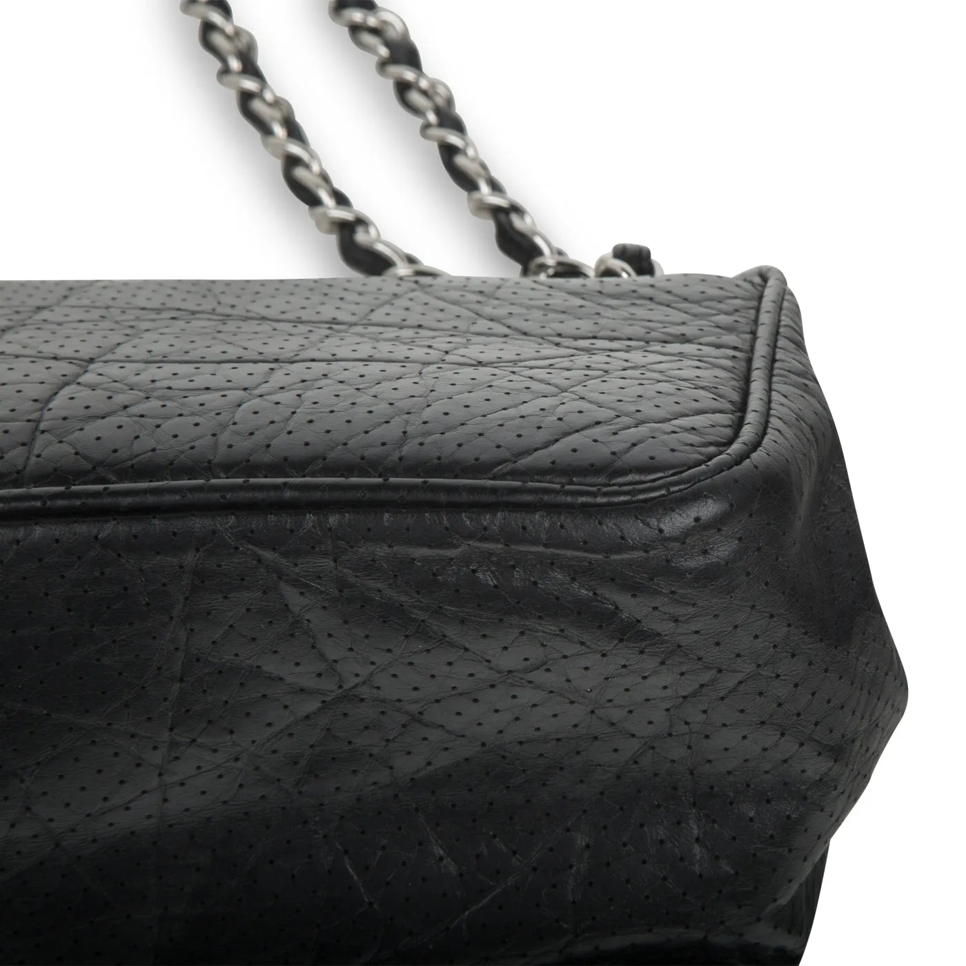 Vintage Perforated Shoulder Bag