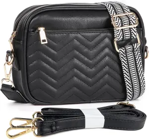 VODIU Crossbody Bags for Women Purses Handbags Leather Shoulder Bag with Guitar Strap Cross Body Bag for Woman Trendy Purse
