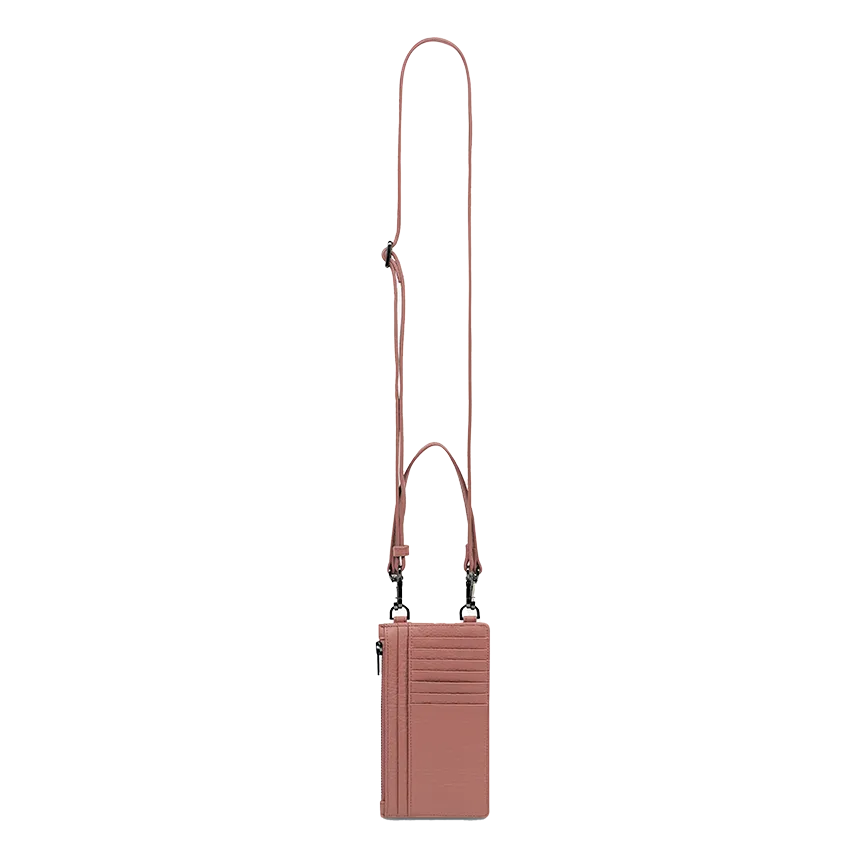 Voyager phone holder bag dusty rose