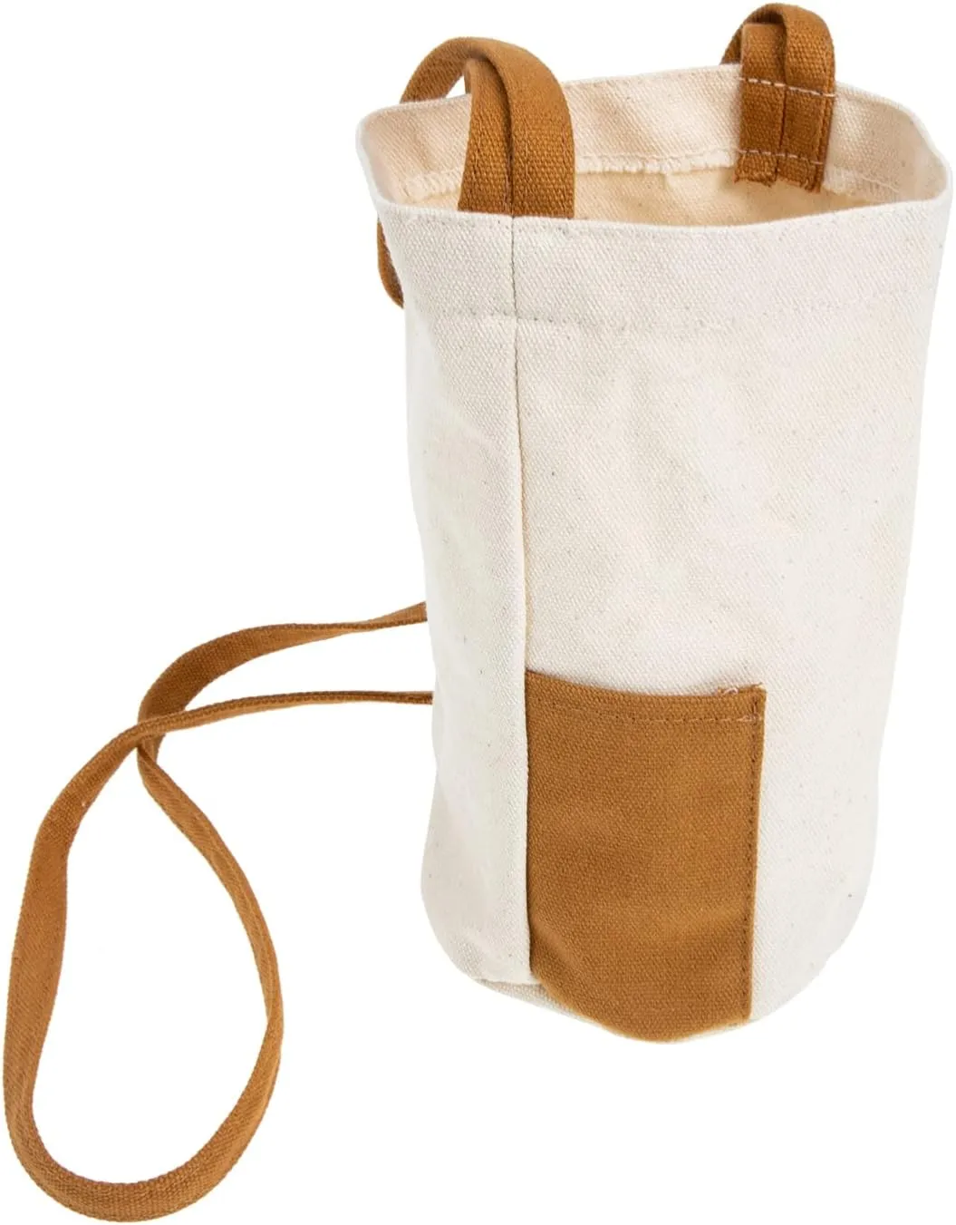 Water Bag Bottle Pouch Holder Wine Bottle Tote Bag Basketball Coffee Mug Wine Tote Water Bottle Carrier Cross Body Sling Milk Tea Cup Bag One Shoulder Canvas Bottle Rack
