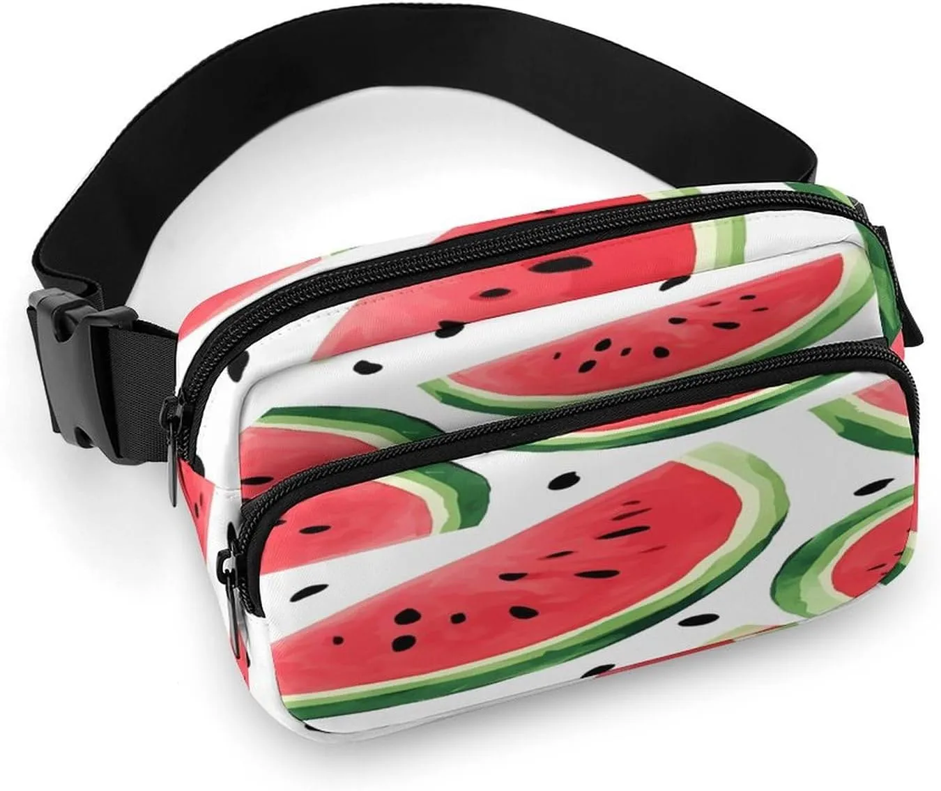 Watermelon Pattern Fanny Pack Belt Bag with Adjustable Strap Fashion Waist Bag for Outdoor Sports Hiking
