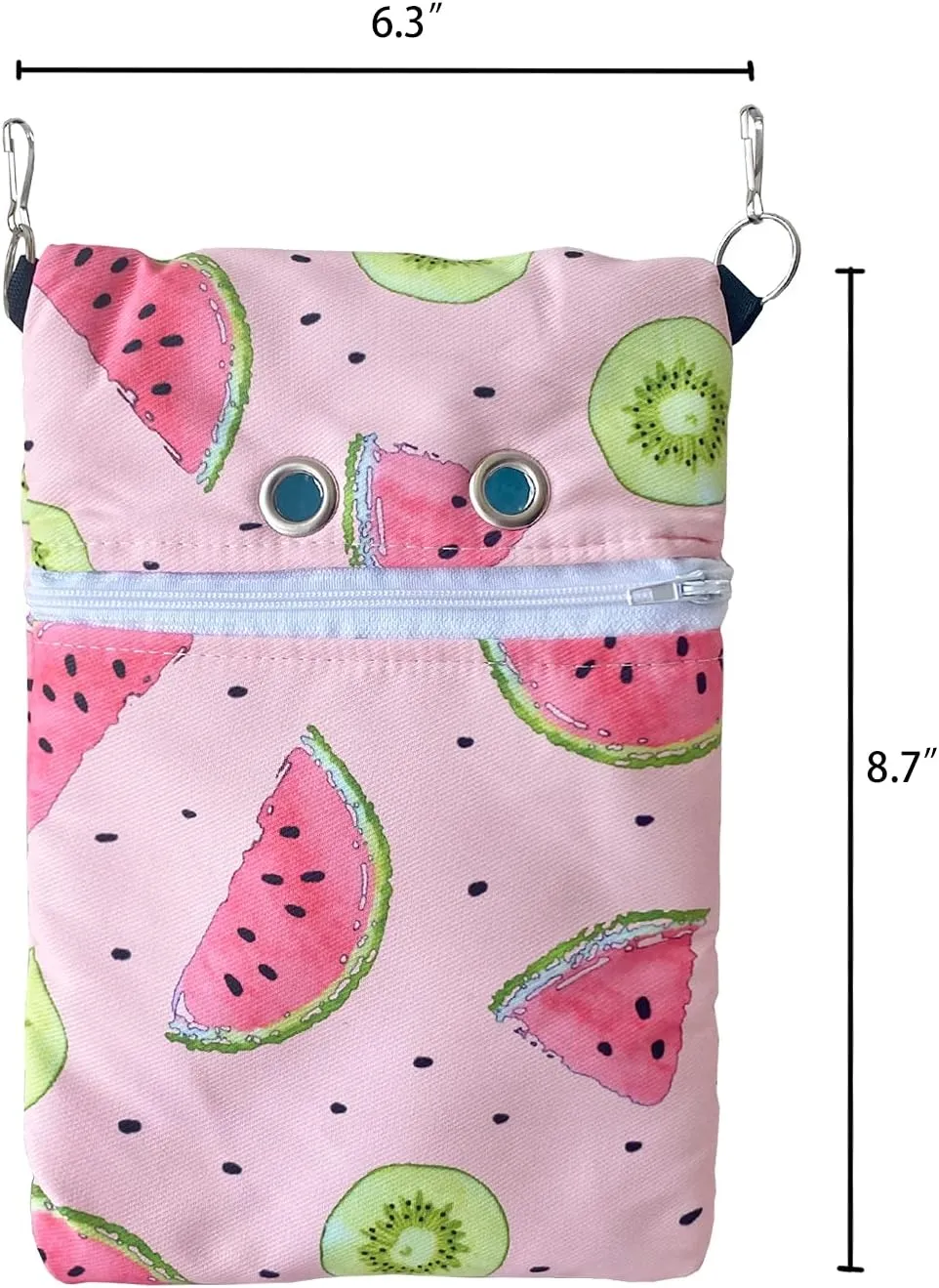 Waterproof composite Fabric Sugar Glider Bonding Carry Pouch Portable Small Animal Carrier Bag Small Animal Bonding Crossbody Strap for Hamster Rat Gerbil Other Small Pet Sleeping Bag With Vent (Pink)