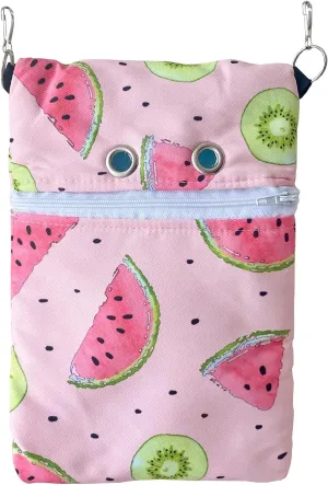 Waterproof composite Fabric Sugar Glider Bonding Carry Pouch Portable Small Animal Carrier Bag Small Animal Bonding Crossbody Strap for Hamster Rat Gerbil Other Small Pet Sleeping Bag With Vent (Pink)