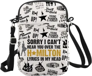 WCGXKO American Musical Crossbody Bag Musical Theater Gift for Musical Lovers