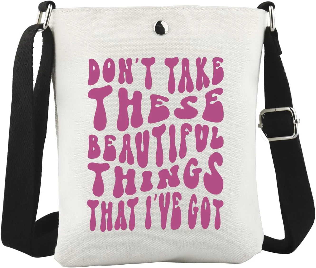 WCGXKO Pop Music Song Inspired Crossbody Bag Song Lyrics Gift Singer Album Gift for Sing Fans