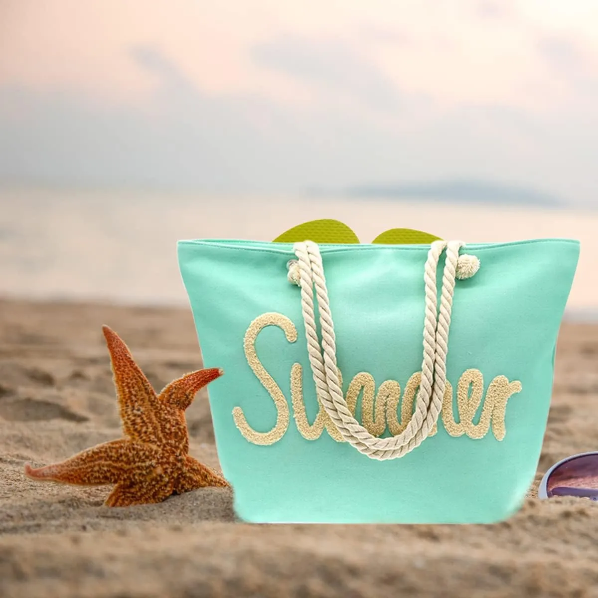 We We Summer Beach bags for Women Large Beach Tote Bag Pool Beach Towel Bags Daily Bags for Travel Gym