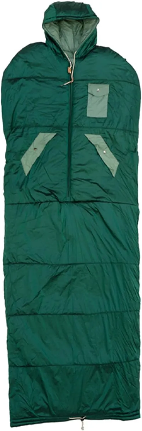 Wearable Sleeping Bag for Adults, Shoulders with zipper, Backpacking Sleeping Bag for Camping, Hiking & Outdoors