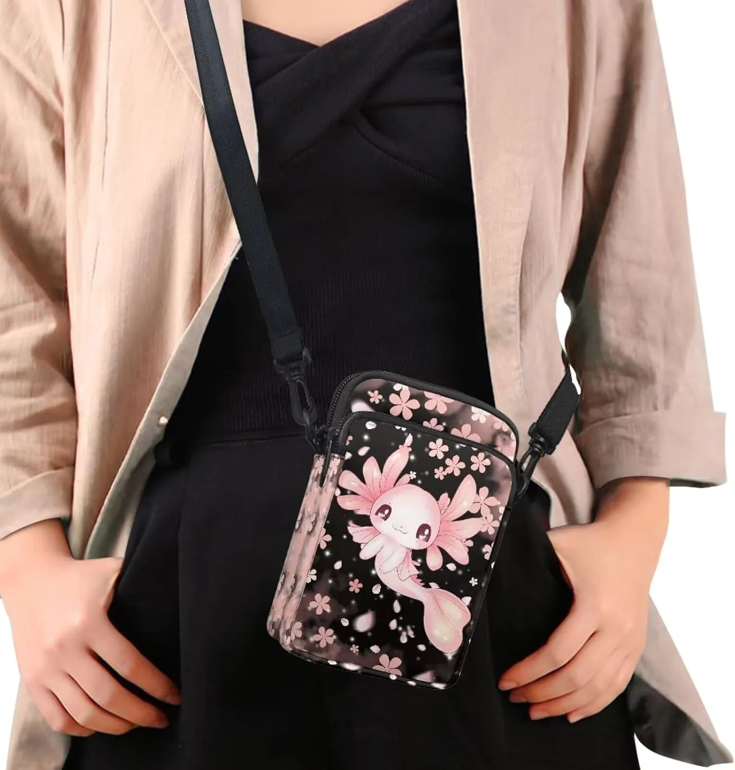 WELLFLYHOM Small Crossbody Bag for Women Phone Purse Messenger Pouch Mini Shoulder Handbag