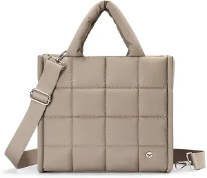 WESTBRONCO Puffer Crossbody Bags for Women Quilted Tote Bag Puffy Weekender Overnight Bag Nylon Shoulder Handbag