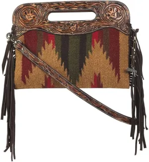 Western Handbag Crossbody Aztec Blanket Multi D330003508
