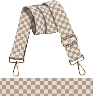 Wide Purse Strap Replacement Crossbody, Funny Shoulder Strap Adjustable, Cute Bag Strap for Women Guitar Purses Cute Green Checkerboard