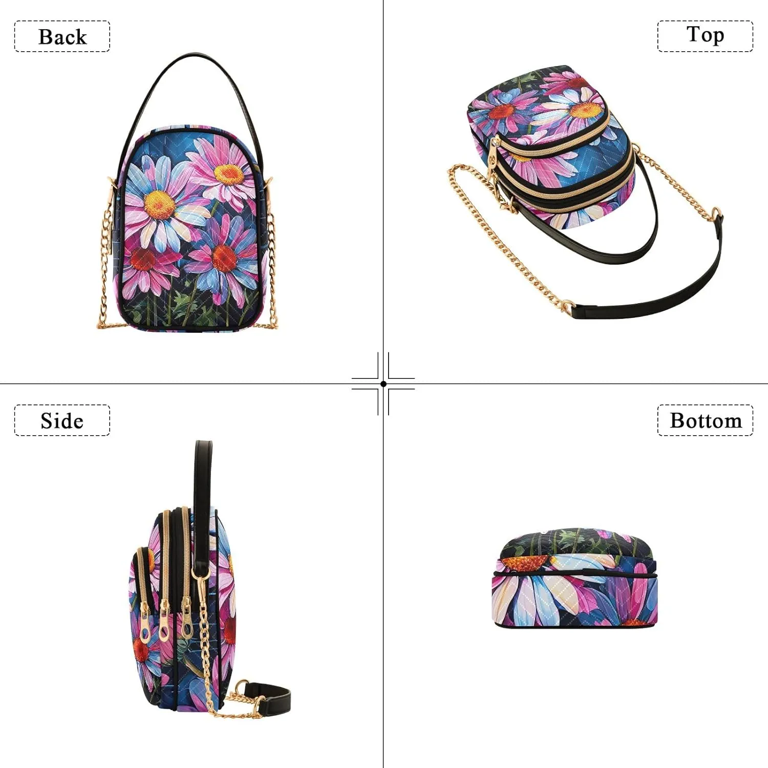 Women Crossbody Bags Quilted Purse with Chain