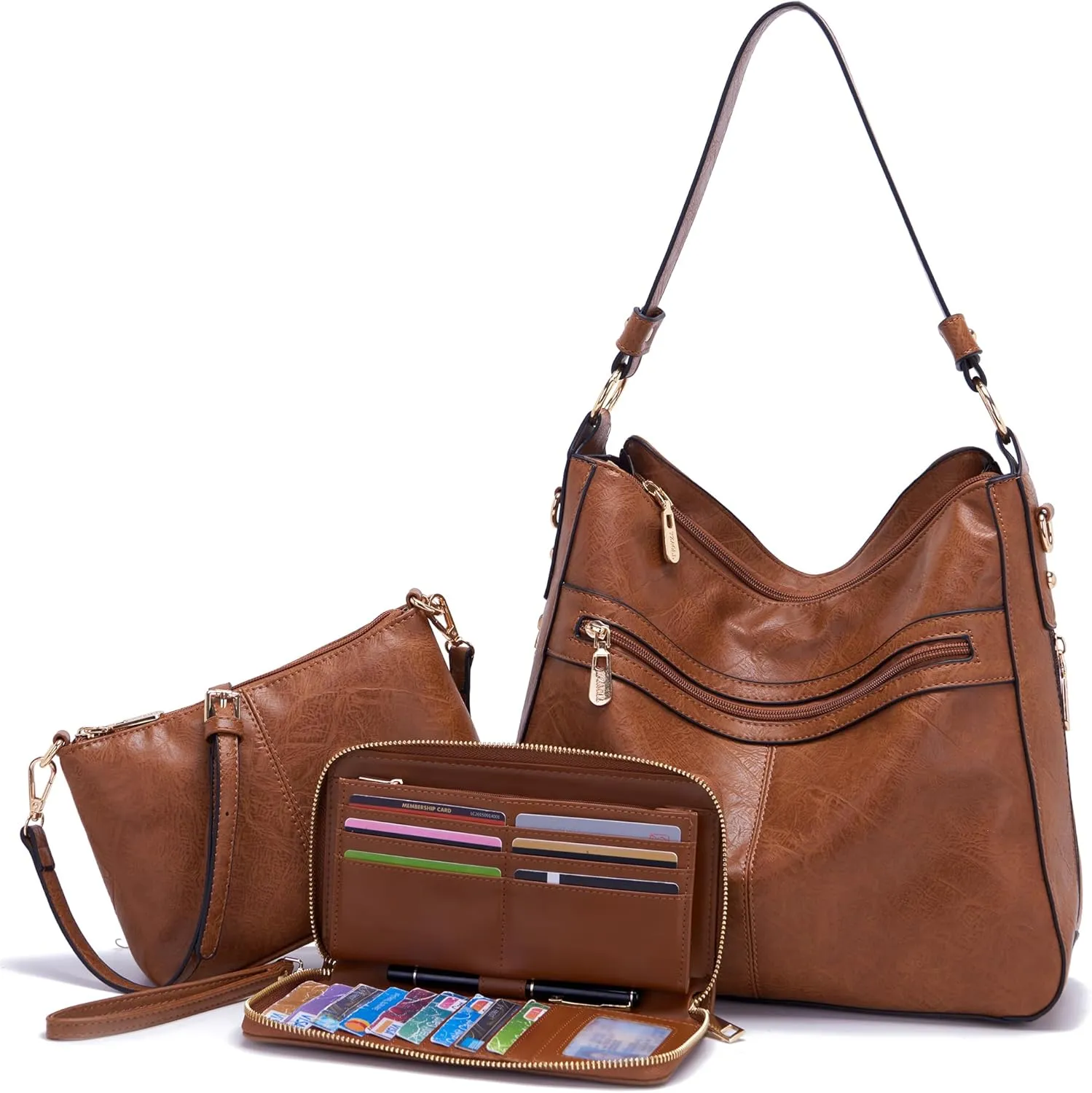 Women Large Crossbody Bags Ladies Satchel Shoulder Handbags Purse and Wallet Set for Women Totes Hobo Purses