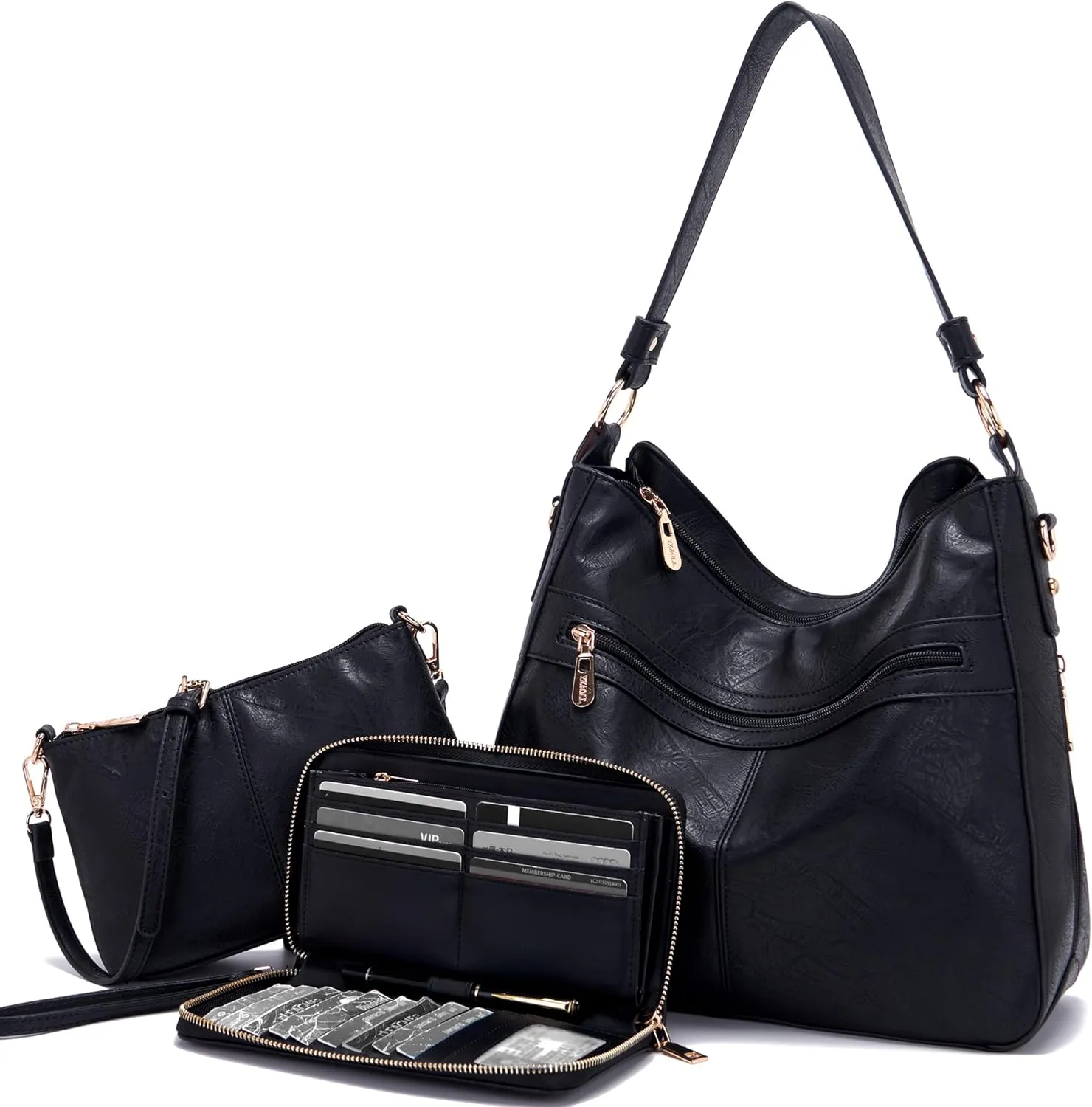 Women Large Crossbody Bags Ladies Satchel Shoulder Handbags Purse and Wallet Set for Women Totes Hobo Purses